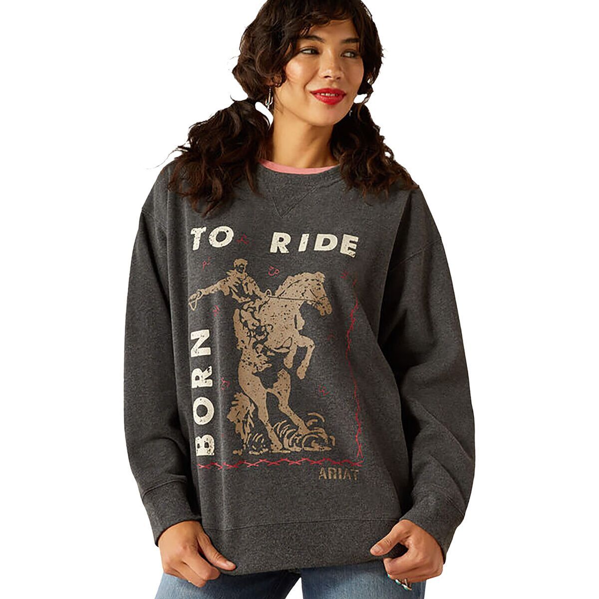 Oversized Crew Sweatshirt - Women's