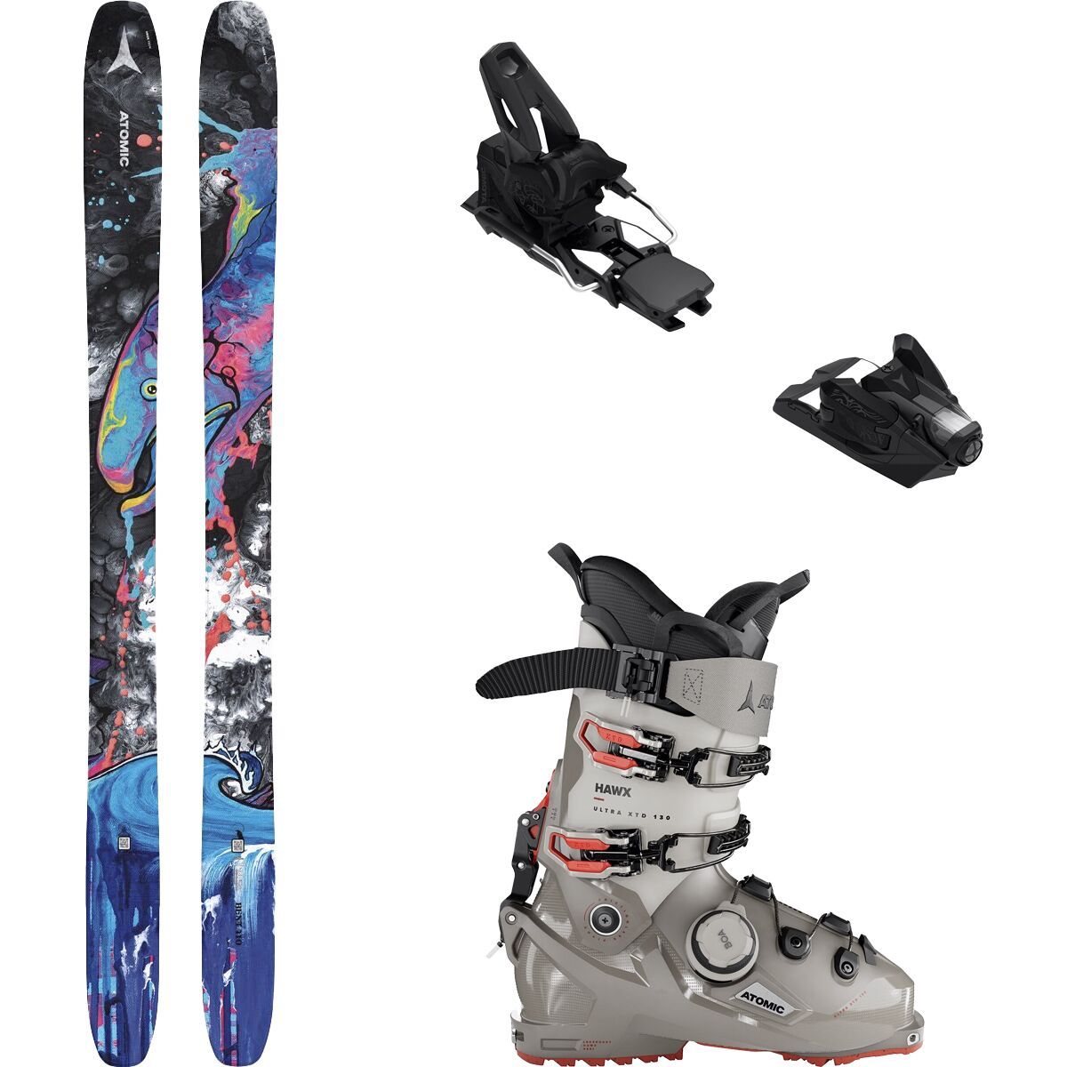 Atomic Bent 110 Skis w/ Atomic Hawx Ultra BOA 130 Package