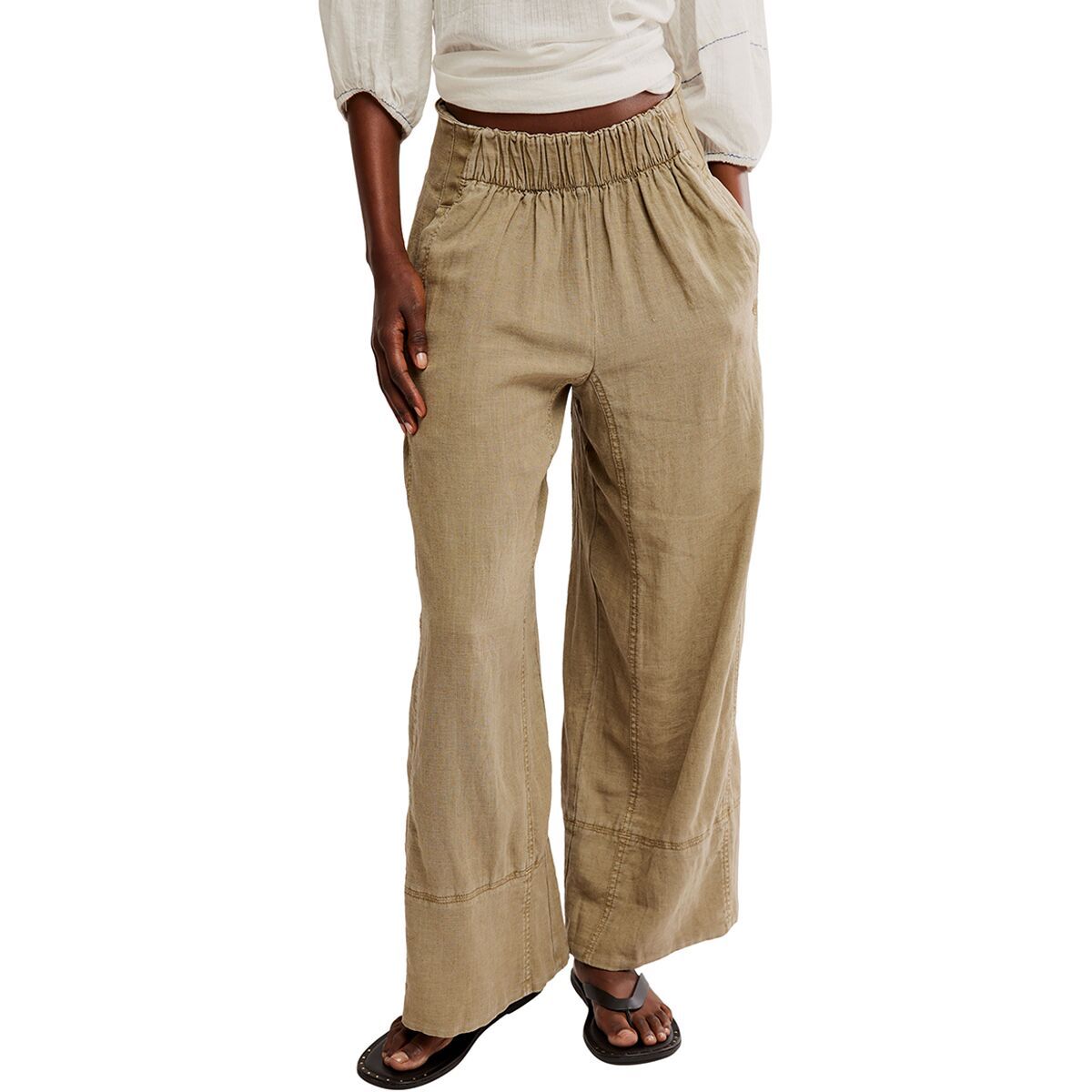 Free People Days End Linen Pull On Pant - Women's - Women
