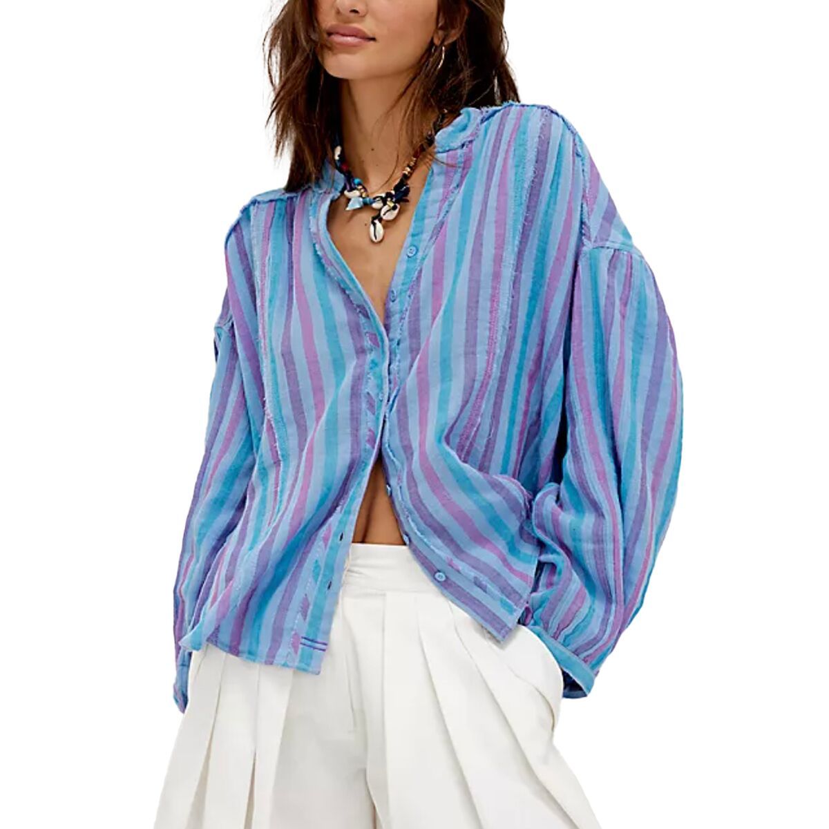 Striped Valley Double Cloth Shirt - Women's