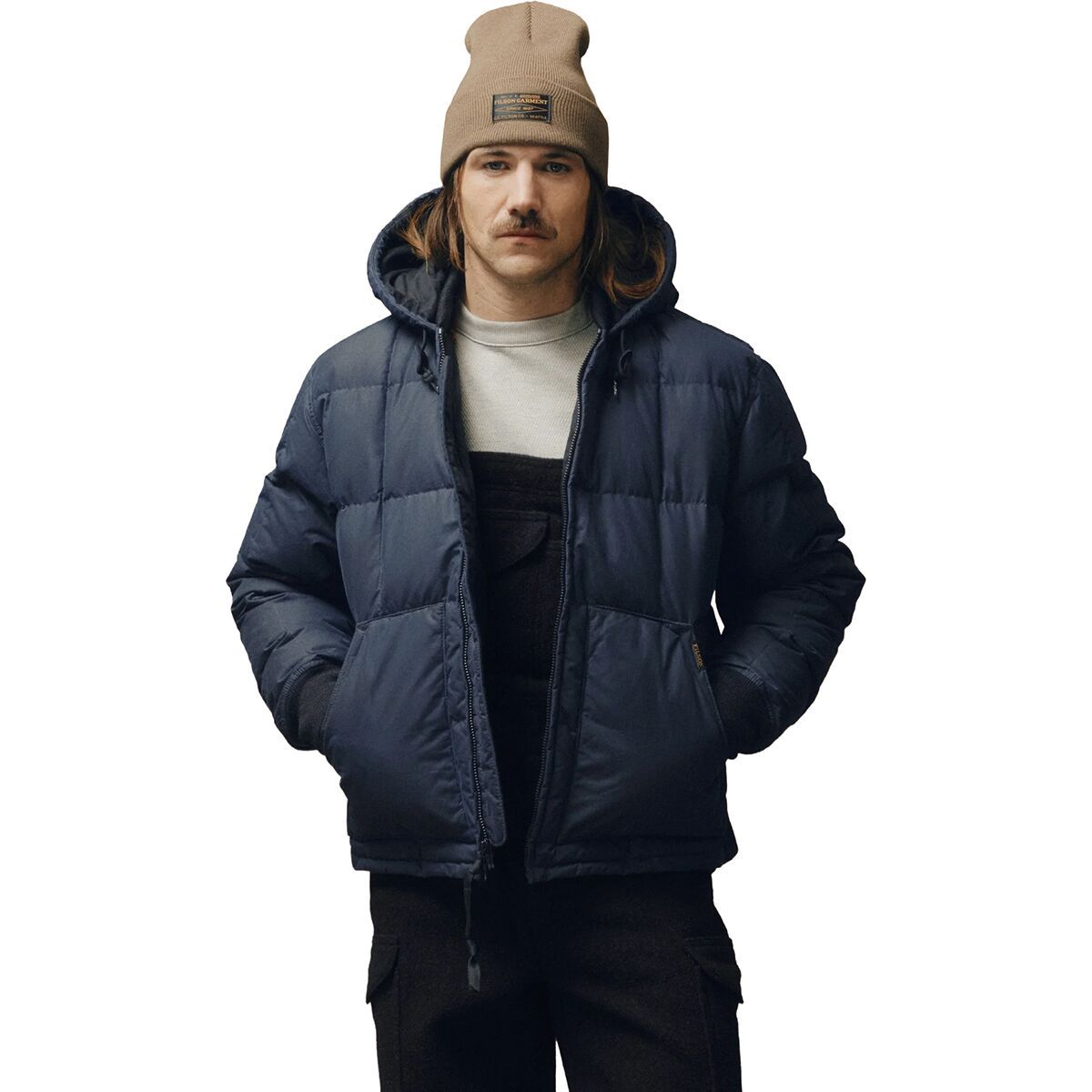 Waxed Down Jacket - Men's