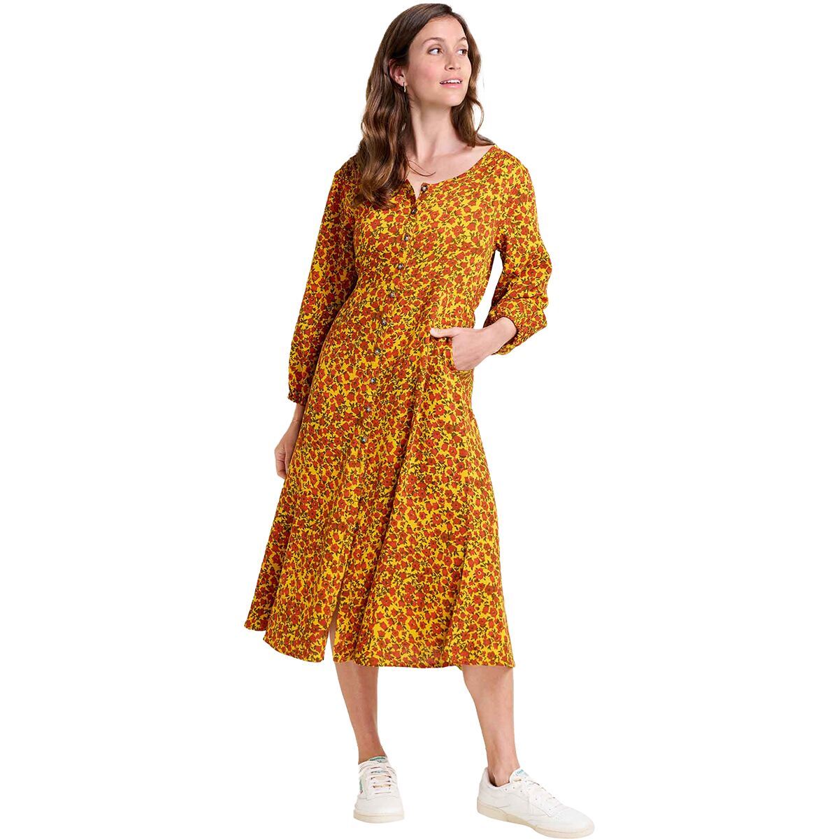 Manzana Paneled Midi Long-Sleeve Dress - Women's