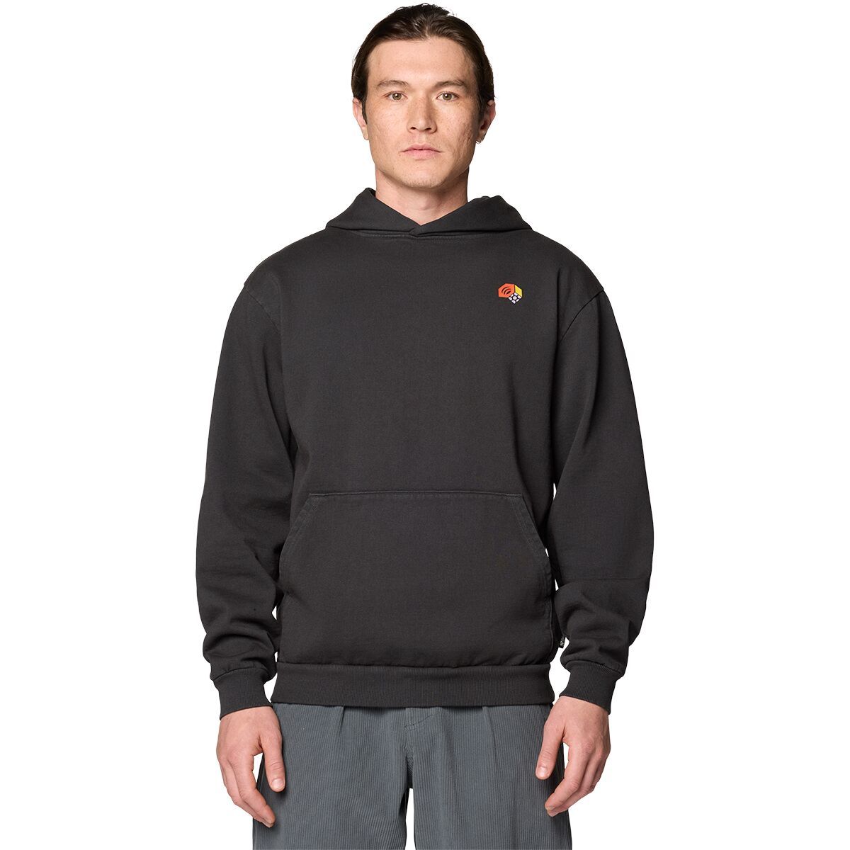Tri-Color Logo Garment Dyed Hoodie - Men's