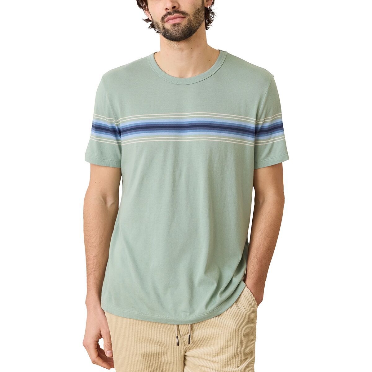 Signature Crew Stripe T-Shirt - Men's