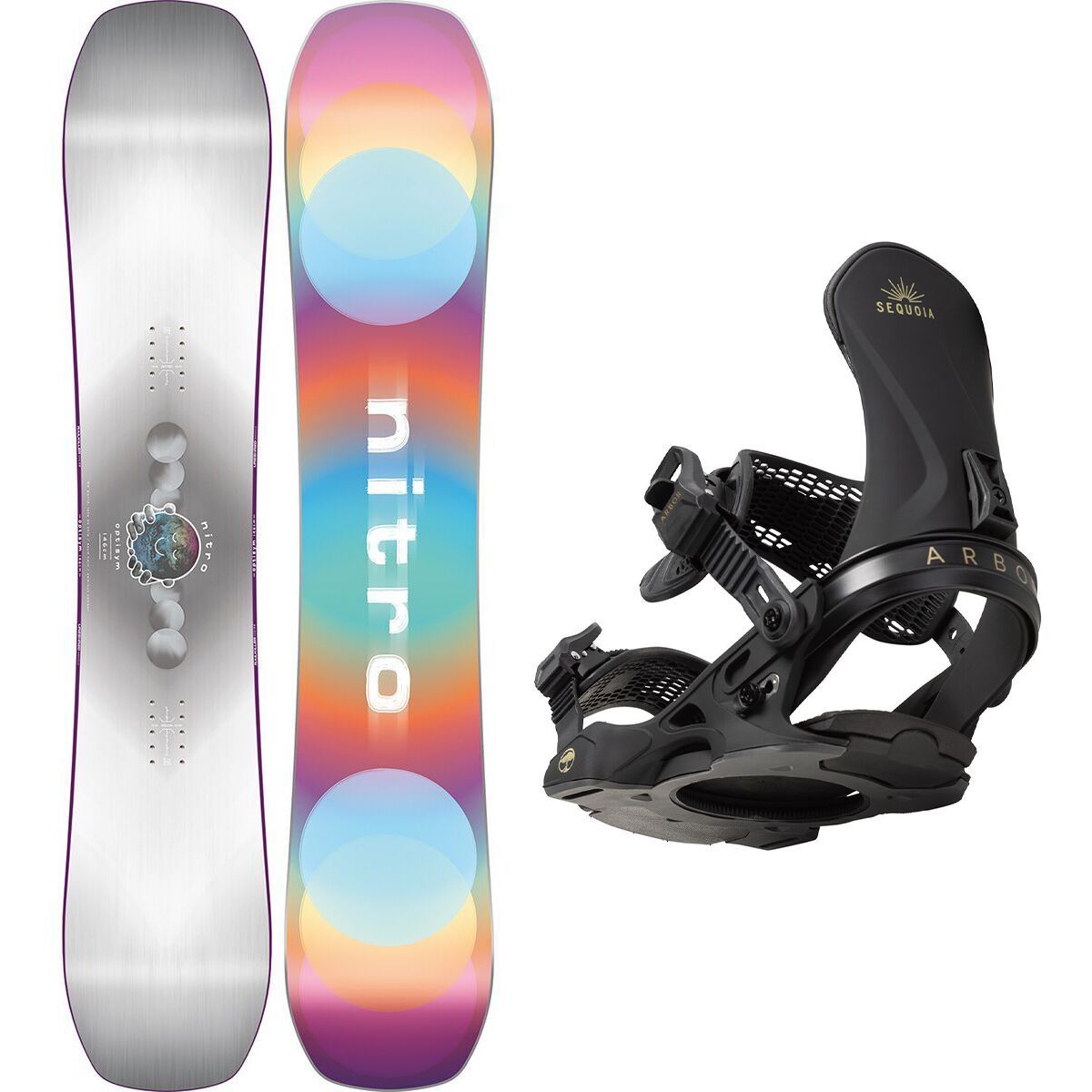 Optisym Snowboard + Arbor Sequoia Binding - Women's