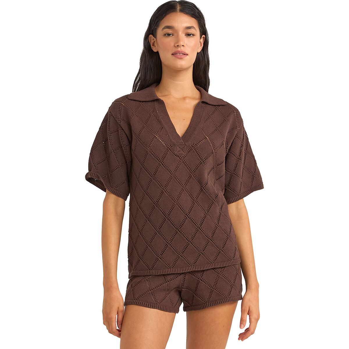 Islander Collared Knit Shirt - Women's