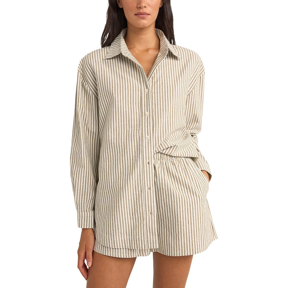 Valley Stripe Oversized Shirt - Women's