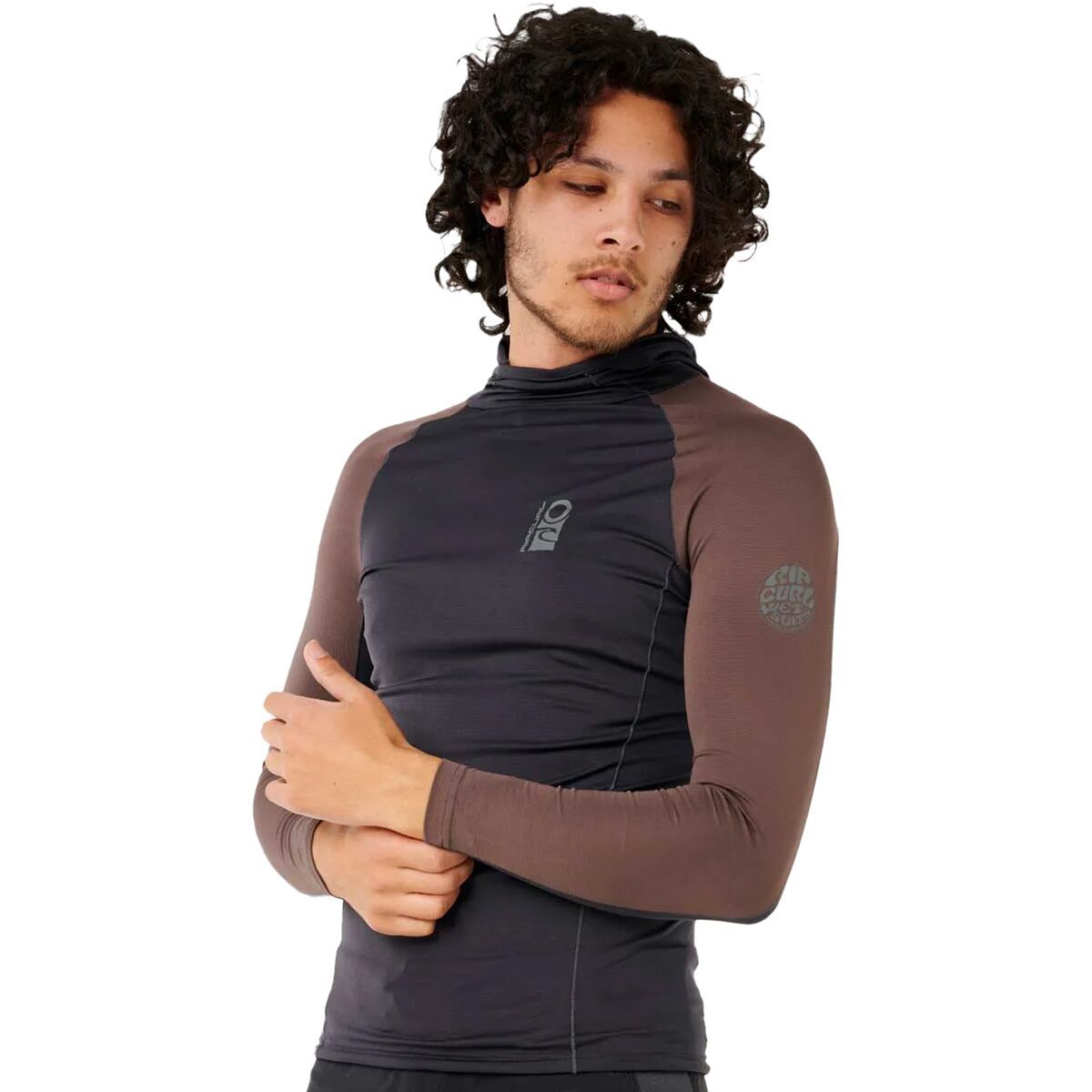 Search UPF 50 Long-Sleeve Hooded Rashguard -Men's