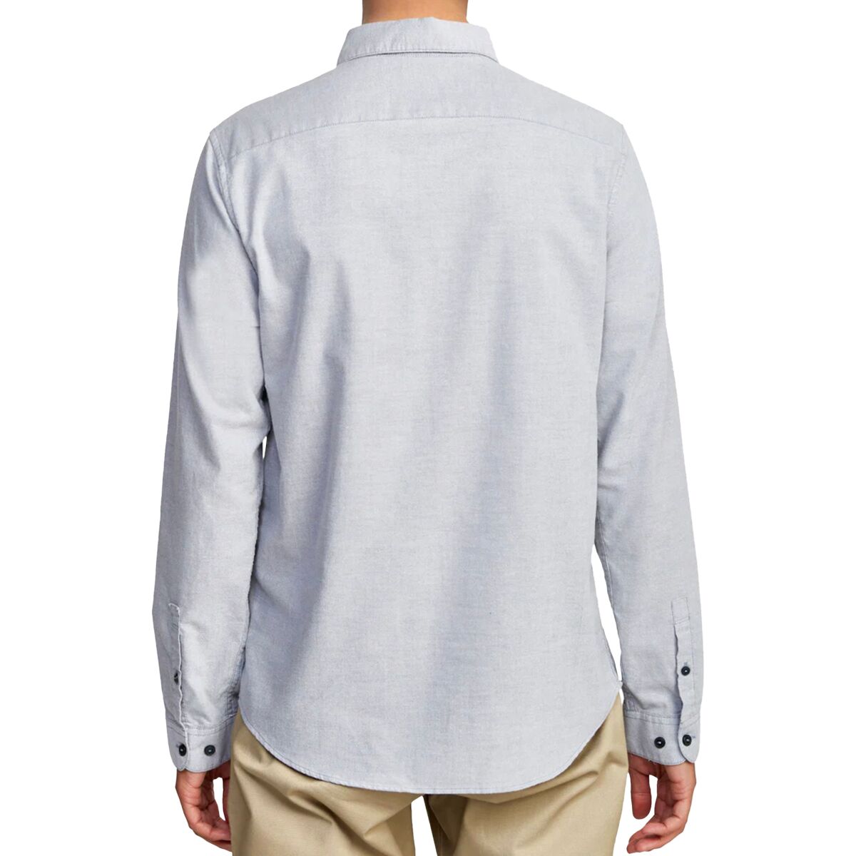 RVCA Men's Oxford Long Sleeve Button Down Shirt - Slim Fit With Chest Pocket - View #11