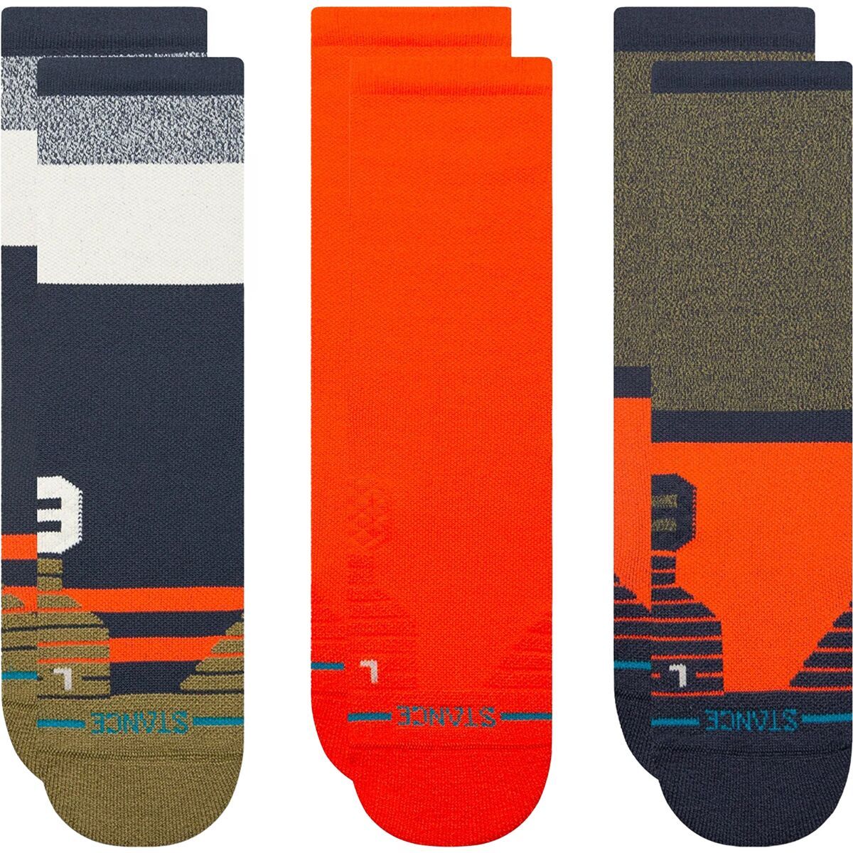 Route Medium Performance Crew Sock - 3-Pack