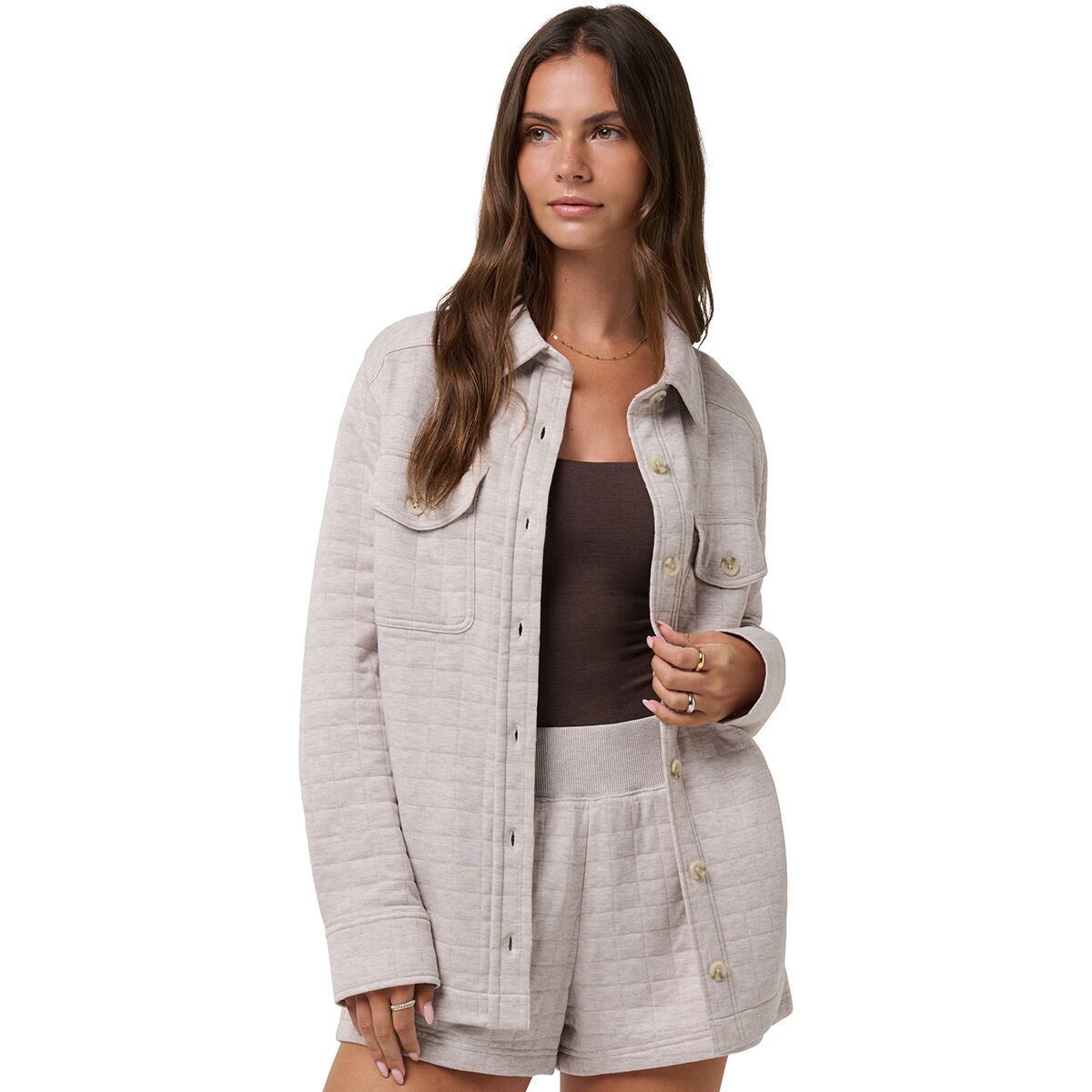 Coastal Quilted Shacket - Women's