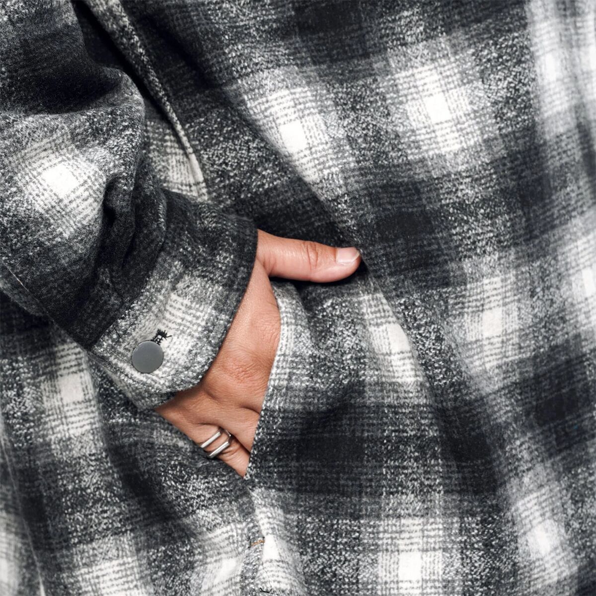 Wildfang The Essential Flannel Fleece Lined Shacket - Women