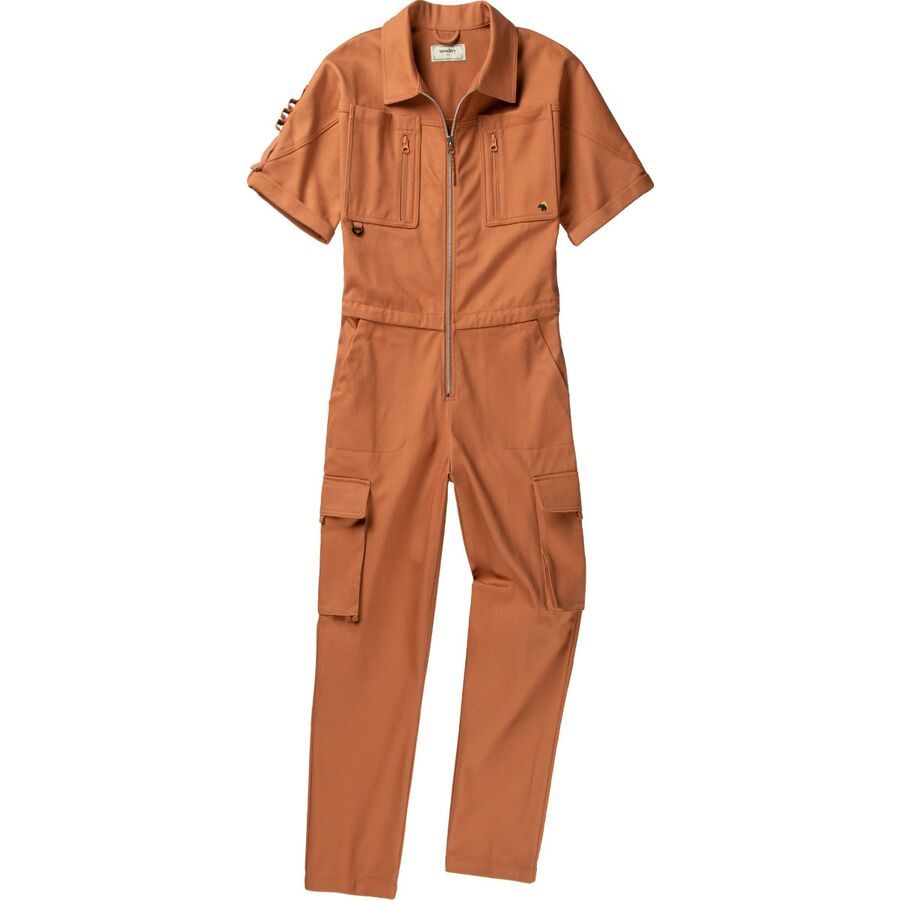 (取寄) ワンダリー レディース ジュニパー キャンプ ジャンプスーツ - ウィメンズ Wondery women Juniper Camp Jumpsuit - Women's Coral COR.jpg