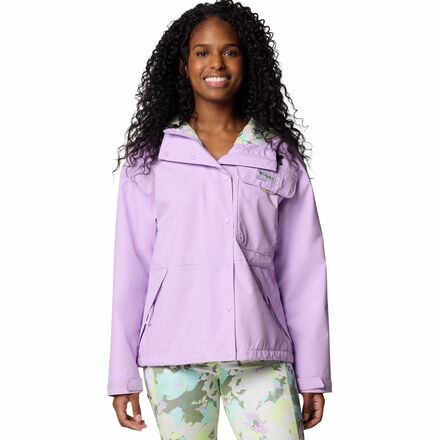 Columbia 紫色 フィッシングジャケット M Columbia PFG Open Water Rain Jacket - Women's - Women