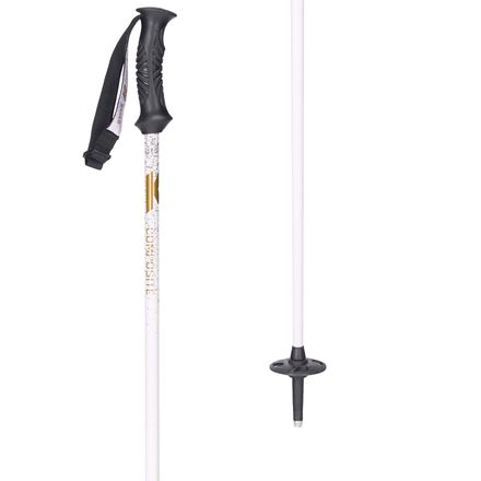thumbnail image 2 of Riotact Downhill Ski Poles - 115 Cm Aluminum Poles With PVC Handle & Adjustable Neoprene Strap (White) 2 of 5