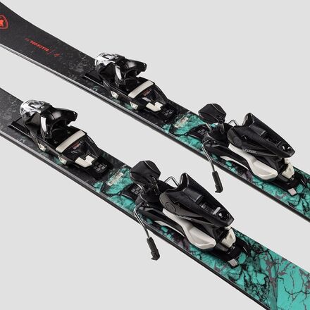 アルペンスキーワンピースROSSIGNOL スキースーツ 星柄 黒 Rossignol Blackops 94 Alpine Ski + Look NX 12 Konnect GW Binding