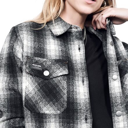 Wildfang The Essential Flannel Fleece Lined Shacket - Women